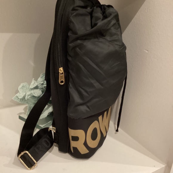 Cynthia Rowley Neoprene and Nylon Backpack Black / Gold Medium - Picture 7 of 14